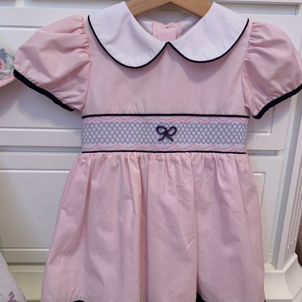 The Beaufort Bonnet Company Cindy Lou sash dress pink - Picture 1 of 2